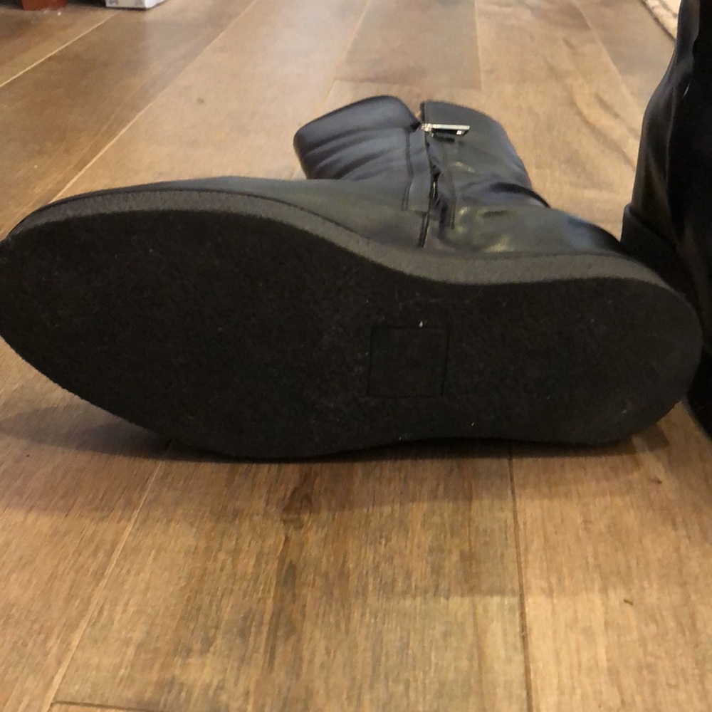 Italian Black Leather Women's Boots Like New MA&LO - Picture 5 of 5